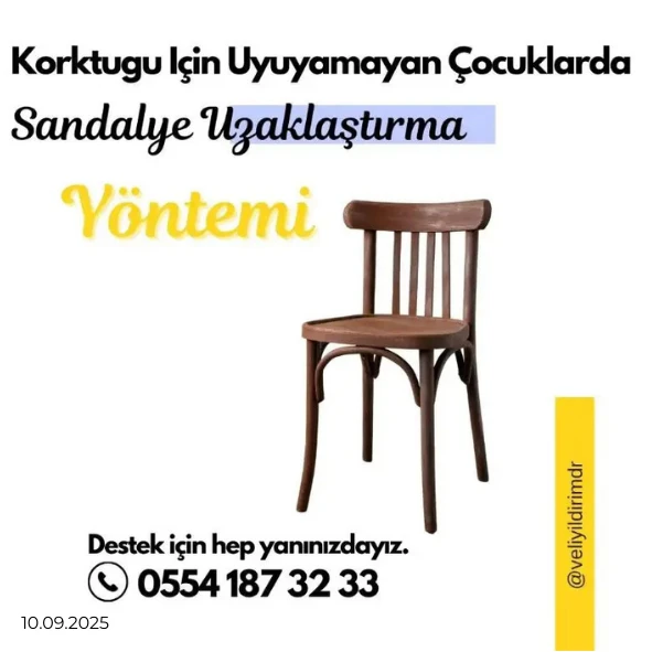 Uykuya geçmede sandalye yöntemi